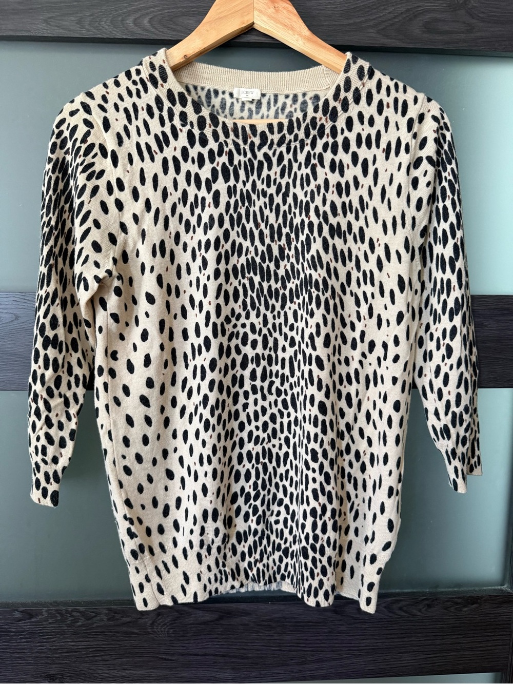 J. Crew Leopard Print Sweater M